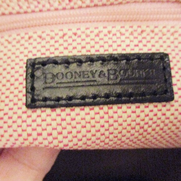 Dooney & Bourke Satchel Handbag Black Croc Embossed Leather Reversible Clip Lock - Picture 10 of 15